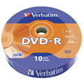 DVD-R VERBATIM #43729 4.7GB 16X MATT SILVER WAGON WHEEL, 10 kom.