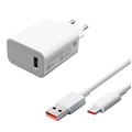 PUNJAČ ZIDNI ZA MOBITELE XIAOMI MDY-10-EL, 27W + KABEL USB TYPE-C, bulk